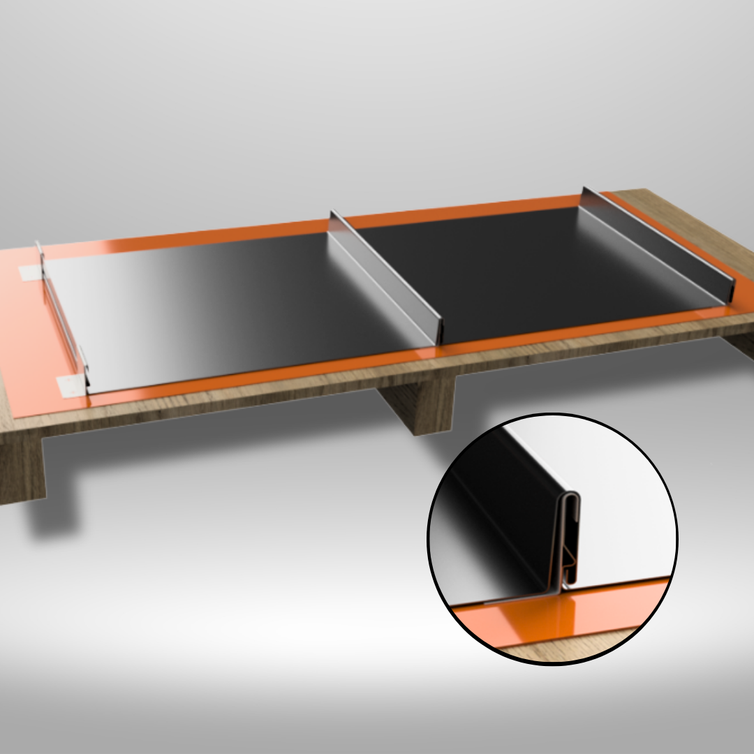 Snaplock 25 mm concealed-fix panels in COLORBOND steel